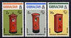 Gibraltar 1974 Centenary of UPU set of 3 unmounted mint, SG 325-27*