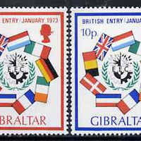 Gibraltar 1973 Britain's Entry into EEC set of 2, SG 308-09 unmounted mint*