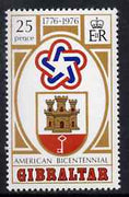 Gibraltar 1976 Bicentenary of American Revolution unmounted mint, SG 361*