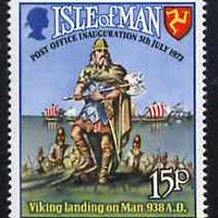 Isle of Man 1973 Inauguration of Postal Service (Viking) unmounted mint SG 34*