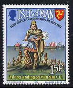 Isle of Man 1973 Inauguration of Postal Service (Viking) unmounted mint SG 34*