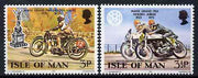Isle of Man 1973 Golden Jubilee of Manx Grand Prix set of 2 unmounted mint, SG 39-40*