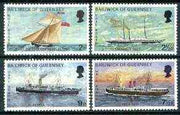 Guernsey 1972 Mail Packet Boats #1 set of 4 unmounted mint, SG 67-70*