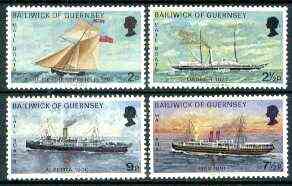 Guernsey 1972 Mail Packet Boats #1 set of 4 unmounted mint, SG 67-70*