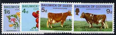 Guernsey 1970 Agriculture & Horticulture set of 4 unmounted mint, SG 36-39
