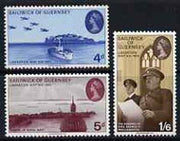 Guernsey 1970 25th Anniversary of Liberation set of 3 unmounted mint, SG 33-35