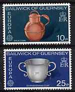 Guernsey 1976 Europa - Drinking Vessels set of 2, SG 139-40* (sheetlets of 9 available price pro-rata) unmounted mint