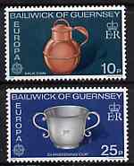 Guernsey 1976 Europa - Drinking Vessels set of 2, SG 139-40* (sheetlets of 9 available price pro-rata) unmounted mint