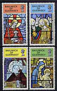 Guernsey 1973 Christmas (Stained Glass Windows) set of 4 unmounted mint, SG 89-92*