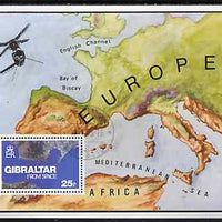 Gibraltar 1978 Gibraltar from Space m/sheet superb cds used, SG MS 399