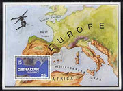 Gibraltar 1978 Gibraltar from Space m/sheet superb cds used, SG MS 399