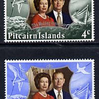 Pitcairn Islands 1972 Silver Wedding set of 2 (SG 124-5) unmounted mint