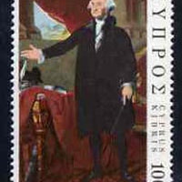 Cyprus 1976 Bicentenary of American Revolution (Washington by Stuart) unmounted mint SG 474*
