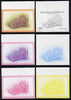 St Vincent - Grenadines 1986 Handicrafts 60c (Basketwork) set of 6 imperf progressive proofs comprising the 4 individual colours plus 2 and 3-colour composites (as SG 465) unmounted mint