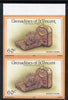 St Vincent - Grenadines 1986 Handicrafts 60c (Basketwork) imperf pair (SG 465var) unmounted mint