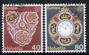 Switzerland 1976 Europa - Handicrafts set of 3 superb cto used, SG 913-14*