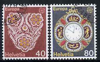 Switzerland 1976 Europa - Handicrafts set of 3 superb cto used, SG 913-14*