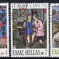 Greece 1975 Europa (Paintings) set of 3 superb cto used, SG 1300-02*