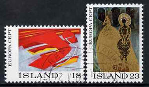 Iceland 1975 Europa (Paintings) set of 2 superb cto used, SG 533-34*
