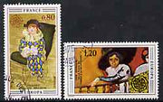 France 1975 Europa (Paintings) set of 2 superb cto used, SG 2077-78*