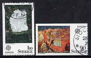 Sweden 1975 Europa (Paintings) set of 2 superb cto used, SG 841-42