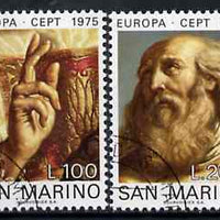 San Marino 1975 Europa (Details from St Marinus) set of 2 superb cto used, SG 1023-24*