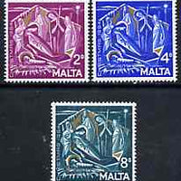 Malta 1964 Christmas set of 3 unmounted mint, SG 327-29*