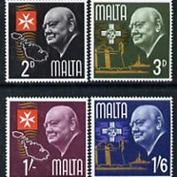 Malta 1965 Churchill Commemoration set of 4 unmounted mint, SG 362-65*