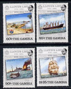 Gambia 1984 Lloyds List,set of 4 unmounted mint, SG 549-52