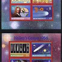 Montserrat 1986 Halley's Comet perf set of 2 m/sheets unmounted mint, SG MS 690