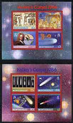 Montserrat 1986 Halley's Comet perf set of 2 m/sheets unmounted mint, SG MS 690