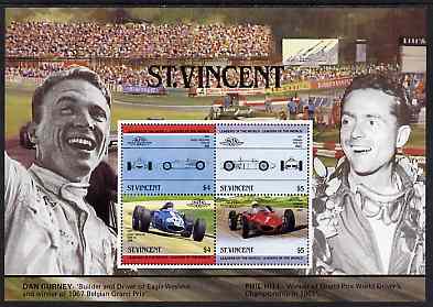 St Vincent 1985 Cars #4 (Leaders of the World) perf m/sheet unmounted mint, SG MS 892