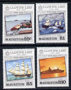 Mauritius 1984 Lloyds List set of 4 unmounted mint, SG 682-5