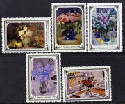Russia 1979 Paintings of Flowers set of 5 unmounted mint, SG 4908-12