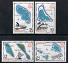 Kiribati 1983 Island Maps #2 set of 4, SG 201-04, (gutter pairs available - price x 2) unmounted mint
