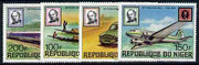 Niger Republic 1979 Rowland Hill (Mail Transport) Perf set of 4 unmounted mint, SG 764-67*