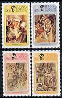 Turks & Caicos Islands 1981 Birth Centenary of Picasso Perf set of 4 unmounted mint, SG 648-51*