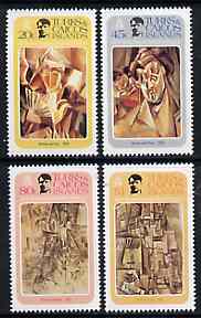 Turks & Caicos Islands 1981 Birth Centenary of Picasso Perf set of 4 unmounted mint, SG 648-51*