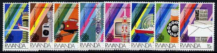 Rwanda 1984 Communications set of 8, SG 1186-93*