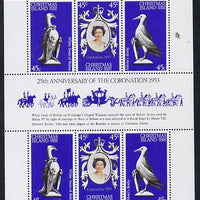 Christmas Island 1978 Coronation 25th Anniversary sheetlet (QEII, Swan & Booby) SG 96a unmounted mint