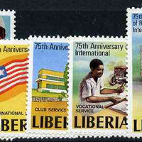 Liberia 1979 75th Anniversary of Rotary International Perf set of 6 unmounted mint, SG 1442-47*