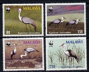 Malawi 1987 WWF Wattled Crane set of 4 unmounted mint, SG 759-62