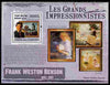 Comoro Islands 2009 The Impressionists - Frank Weston Benson perf souvenir sheet unmounted mint