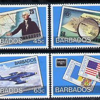 Barbados 1986 Ameripex Stamp Exhibition set of 4 unmounted mint SG 817-20