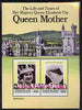 St Vincent - Union Island 1985 Life & Times of HM Queen Mother (Leaders of the World) m/sheet showing Balmoral unmounted mint
