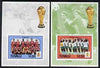 Tuvalu 1986 Football World Cup perf set of 2 m/sheets unmounted mint SG MS 396
