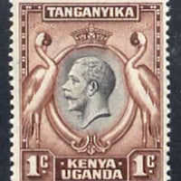 Kenya, Uganda & Tanganyika 1935 Crowned Cranes KG5 1c black & red-brown unmounted mint SG 110*
