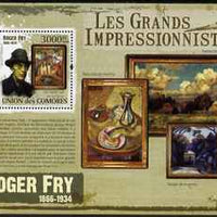 Comoro Islands 2009 Impressionists - Roger Fry perf s/sheet unmounted mint
