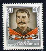 Germany - East 1954 First Anniversary of Death of Stalin unmounted mint, SG E179*