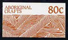 Australia 1987 Aboriginal Crafts 80c booklet complete (SG SB57)